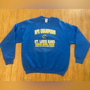2000 St. Louis Rams NFC Champs Crewneck XL